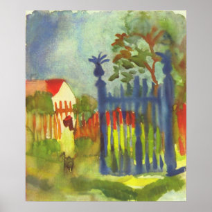 Garden gate by August Macke Poster