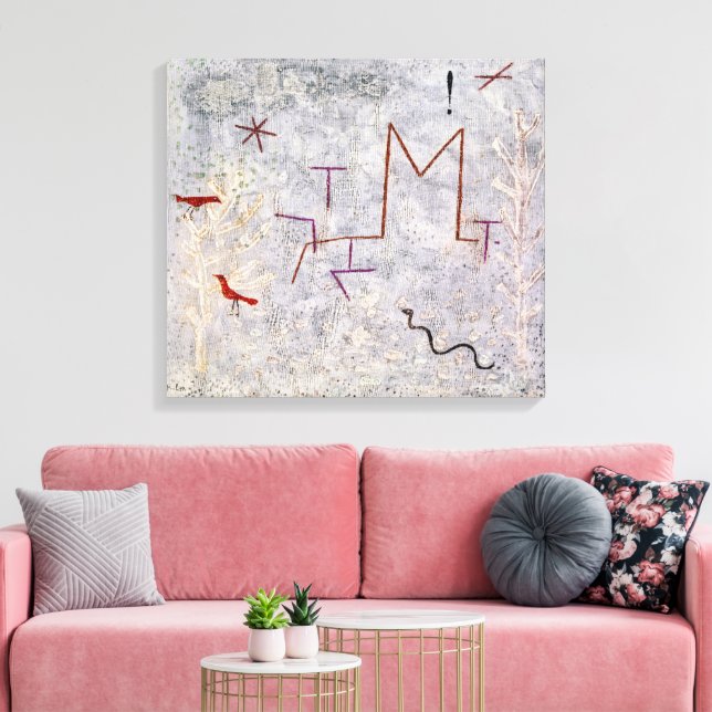 Garden Gate K | Paul Klee | Canvas Print (Insitu(LivingRoom))