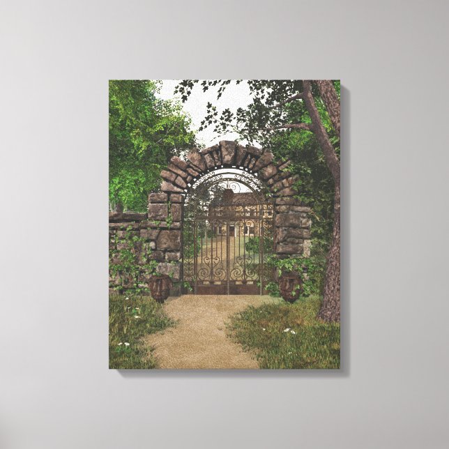 Garden Gate Wrapped Canvas (Front)
