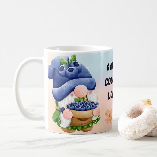 garden Genome, for Gnome Lovers, Coffee Mug (With Donut)
