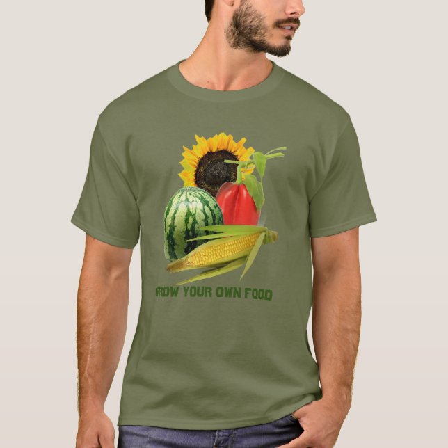Garden Girl Grow Food / Vegetable Fruit  T-Shirt (Front)