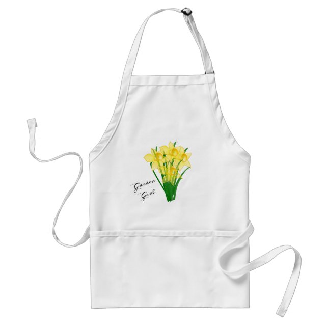 Garden Girl Yellow Daffodil Flower  Standard Apron (Front)