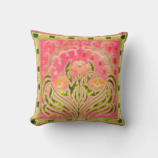 Garden Glow Flowers American MoJo Pillows (Front)