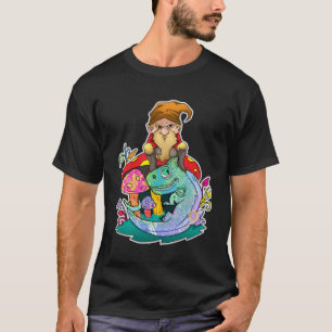 Garden Gnome Chameleon Outdoor Gnomes Adventure Co T-Shirt