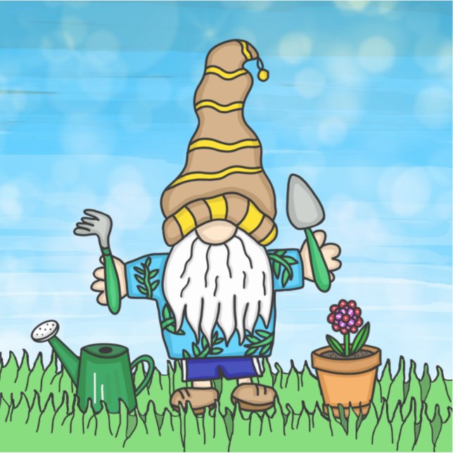 Garden Gnome Cute Hand drawn  (Front)