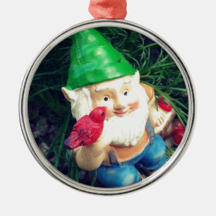 Garden Gnome in my Chamomile#inmygarden Metal Tree Decoration