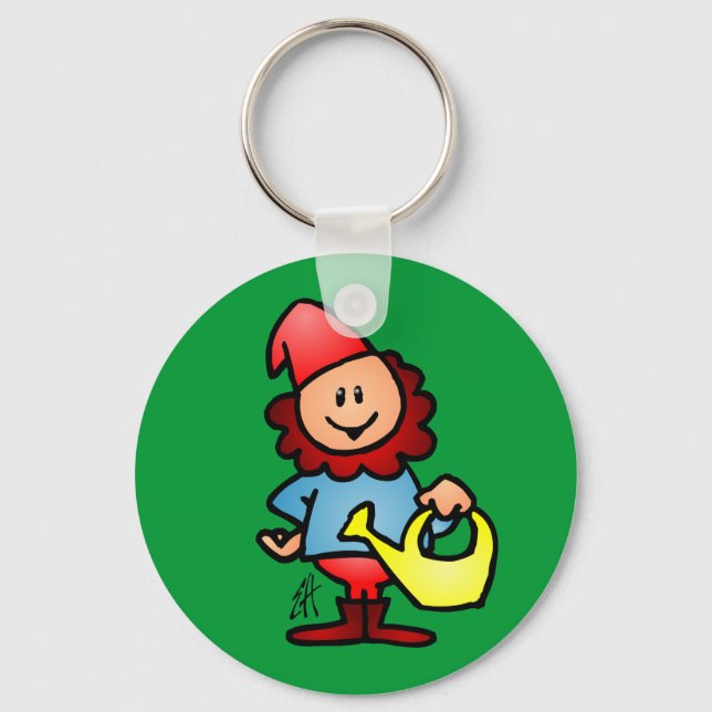 Garden gnome key ring (Front)