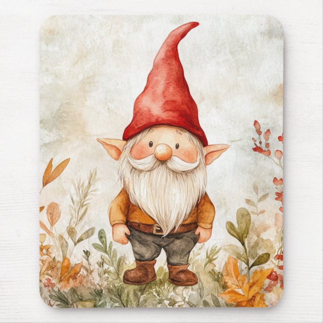 Garden Gnome Mouse Mat (Front)
