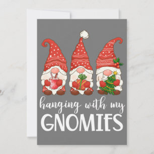 Garden Gnome Pyjamas Christmas - Hanging With My Invitation