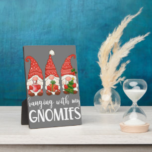 Garden Gnome Pyjamas Christmas - Hanging With My Plaque