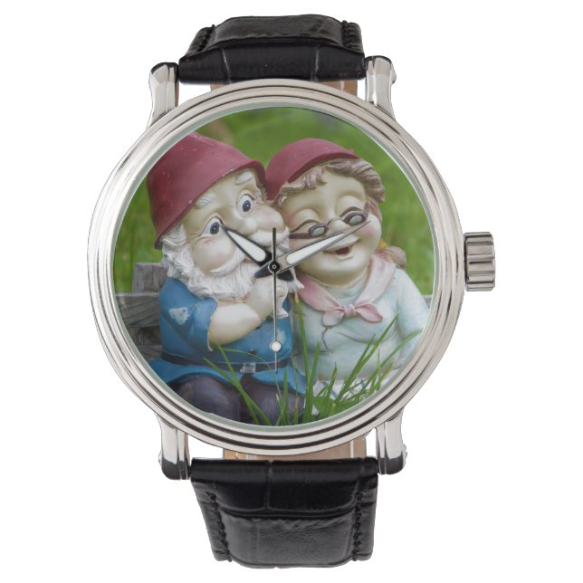Garden Gnomes Couple Watch (Front)