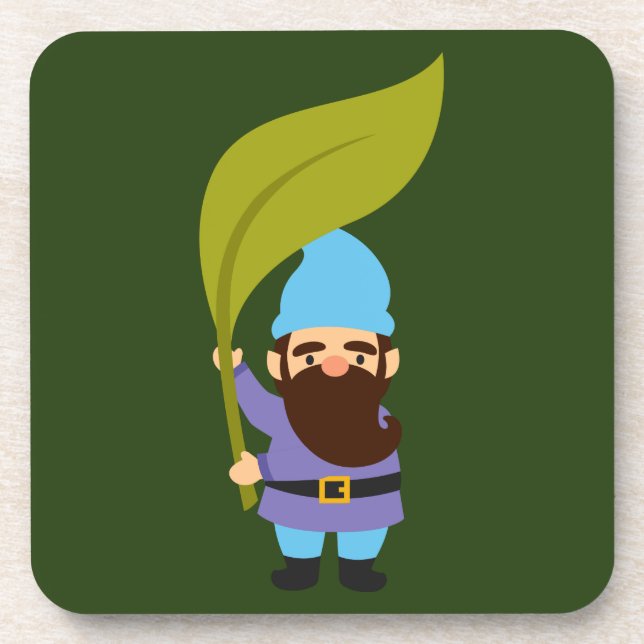 Garden Gnomes cute and colourful Coaster (Front)