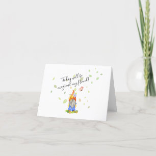 Garden Gnomes, Fun Cute Colourful Modern Thank You Card