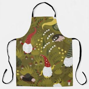 Garden Gnomes: Humourous Flora Fauna. Apron