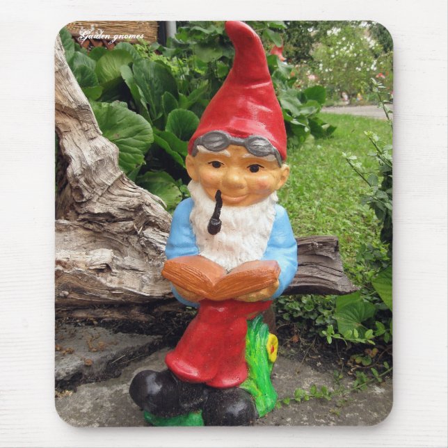 Garden gnomes mouse mat (Front)