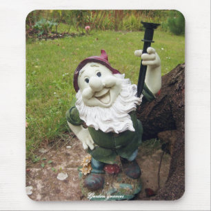 Garden gnomes mouse mat