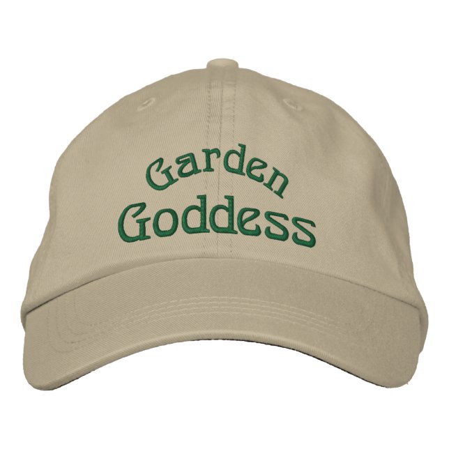Garden Goddess  Embroidered Hat (Front)
