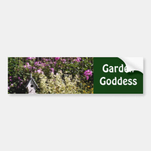 Garden Goddess Flower Garden Bumper Sticker