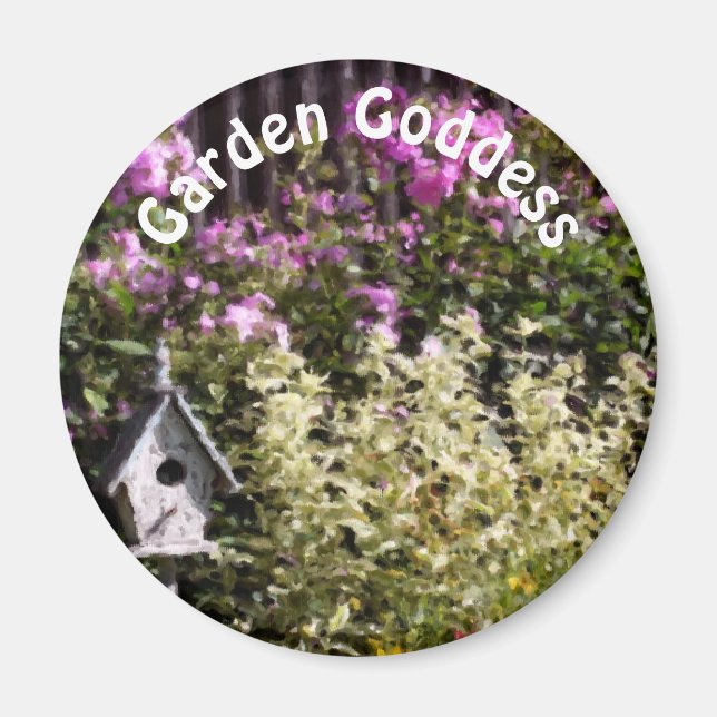 Garden Goddess Flower Garden Cute  Magnet (Front)