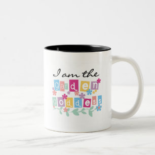 Garden Goddess Tshirts and Gifts Two-Tone Coffee Mug