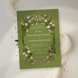 Garden Green Enchanted Backyard Rose Gold Wedding
