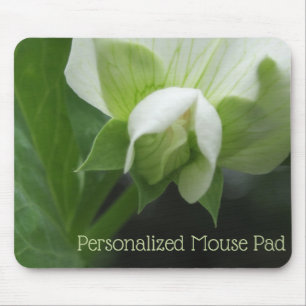 Garden Green Sweet Pea Blossom Mouse Pad