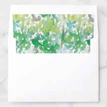 Garden Green Watercolor Floral Summer Wedding