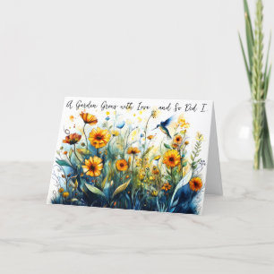 Garden Grows with Love Mother's Day Card