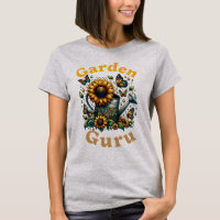 Garden Guru Watering Can and Sunflowers Grey