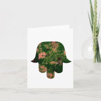 Garden Hamsa Balloon Painting Studio Art Holiday Card