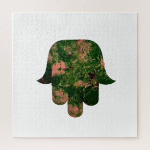 Garden Hamsa Balloon Painting Studio Art Jigsaw Puzzle