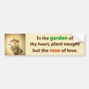 Garden Heart Bumper Sticker