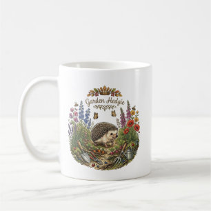 Garden Hedgie Cute Hedgehog Cottagecore Gardening Coffee Mug