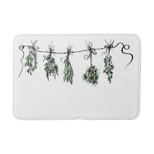 Garden Herbs Bath Mat