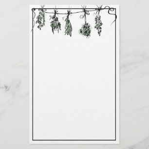Garden Herbs   botanical garden Stationery
