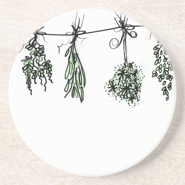 Garden Herbs Coaster (Front)