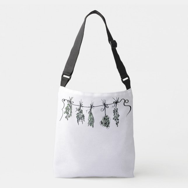 Garden Herbs Crossbody Bag (Front)