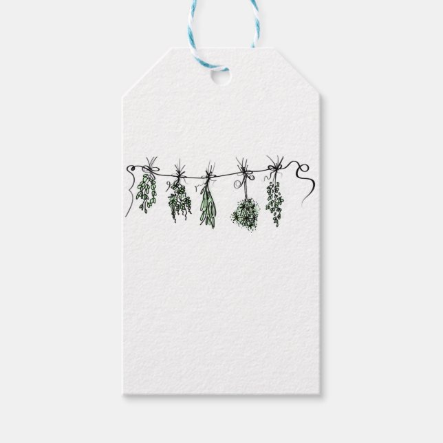 Garden Herbs Gift Tags (Front)