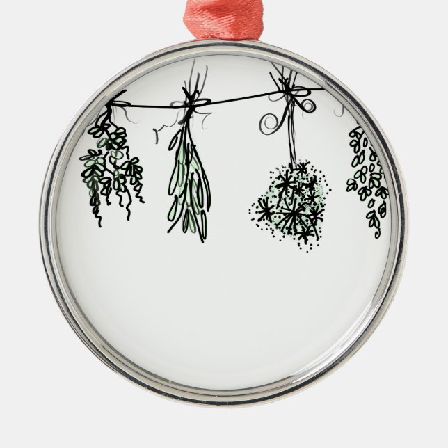 Garden Herbs Metal Tree Decoration (Front)