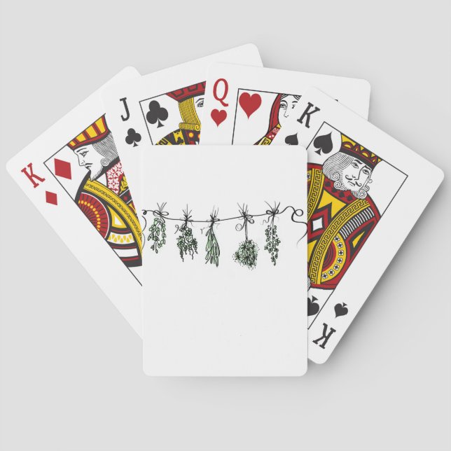 Garden Herbs Playing Cards (Back)