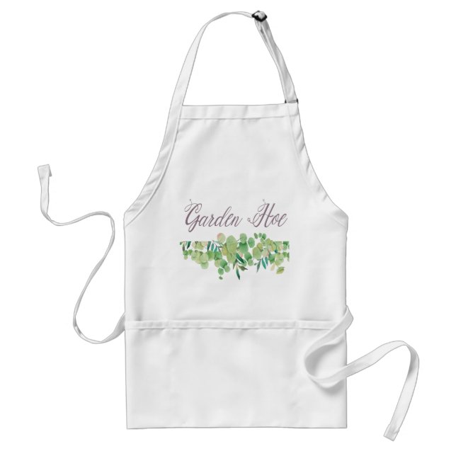 Garden Hoe Fun Pun Quote for Gardeners Standard Apron (Front)
