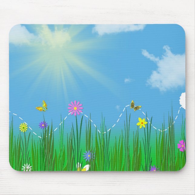 Garden Hop Mouse Mat (Front)