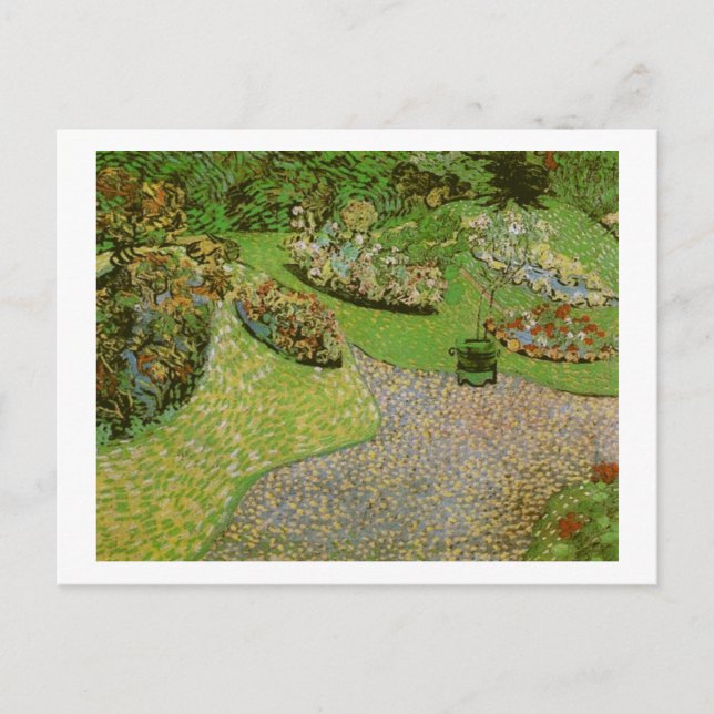 Garden in Auvers (F814) Van Gogh Fine Art Postcard (Front)