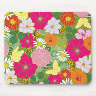 Garden In Bloom_Butterflies Mouse Pad