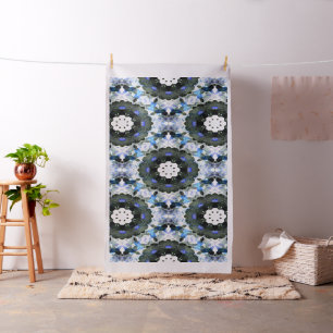 Garden in blue Lace.... Fabric