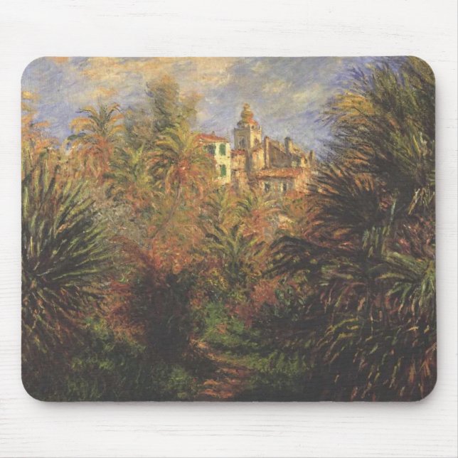 Garden in Bordighera - Claude Monet - c1900 Mouse Mat (Front)