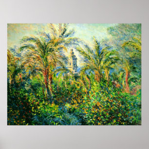 Garden in Bordighera, Impression of Morning Poster
