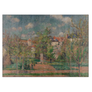 Garden in Full Sunlight, Camille PIssarro, 1876 Cutting Board