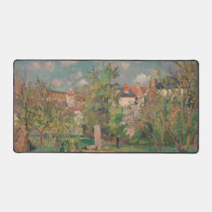 Garden in Full Sunlight, Camille PIssarro, 1876 Desk Mat