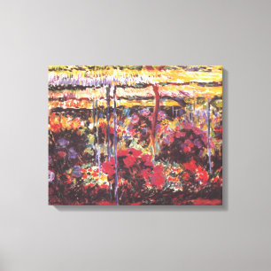 Garden in Giverny - Claude Monet - c1900 Canvas Print